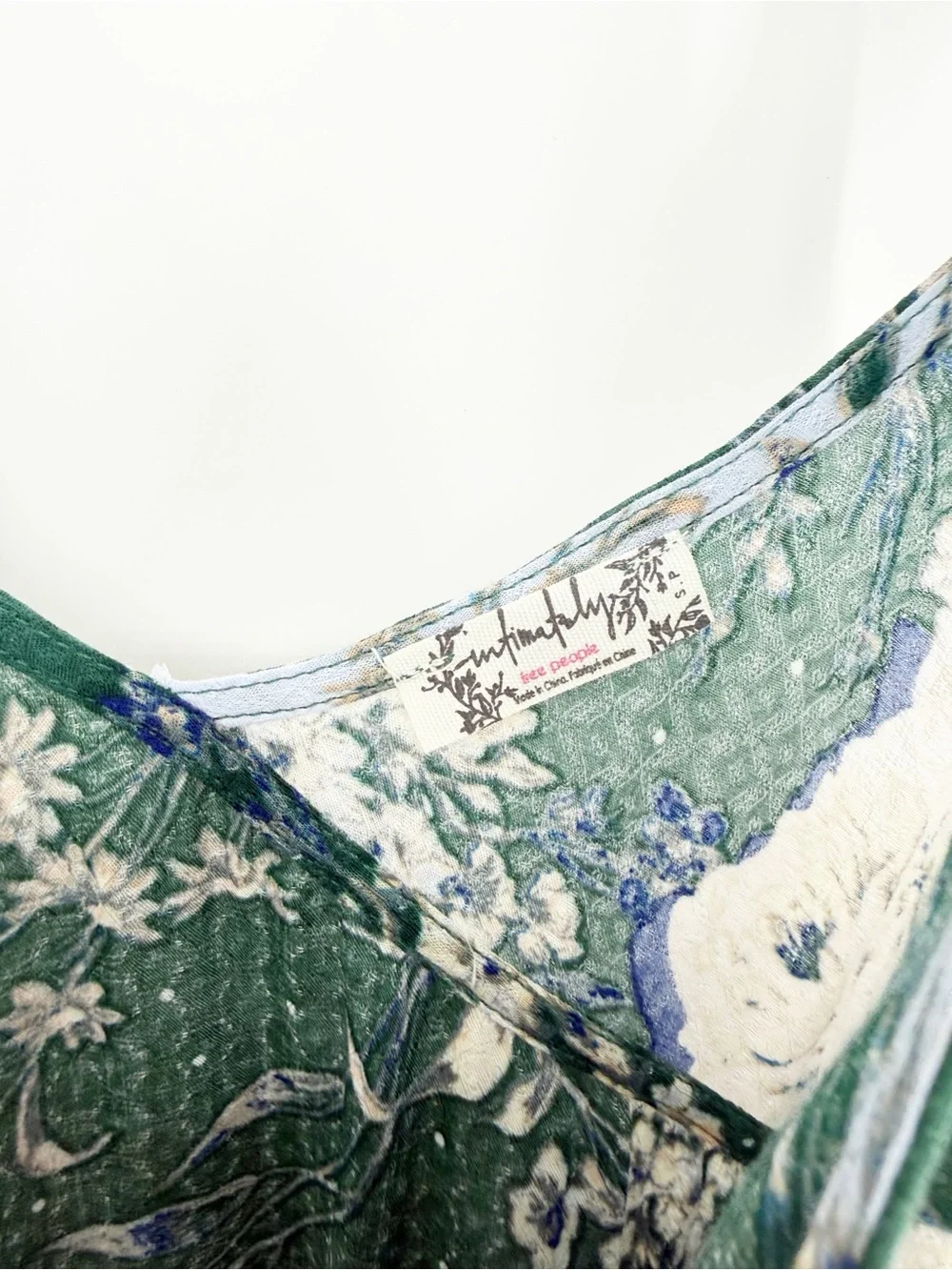 Free People Floral Mini Dress Women's Size S Boho Chic